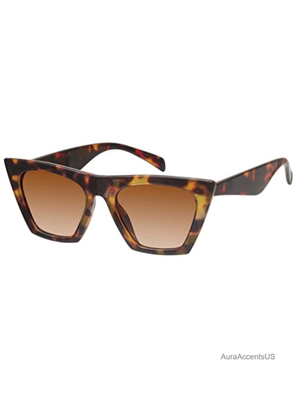 Square Cat Eye Sunglasses UV400 Full Frame Retro Women